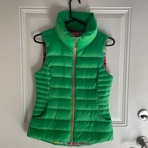 Lilly Pulitzer Green Allie packable Vest